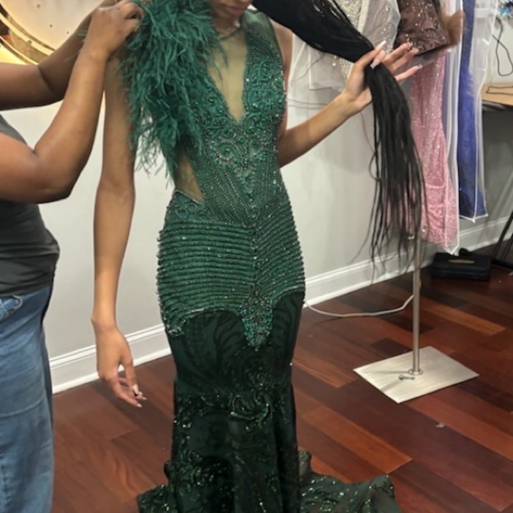 Elegant Green Evening Gown